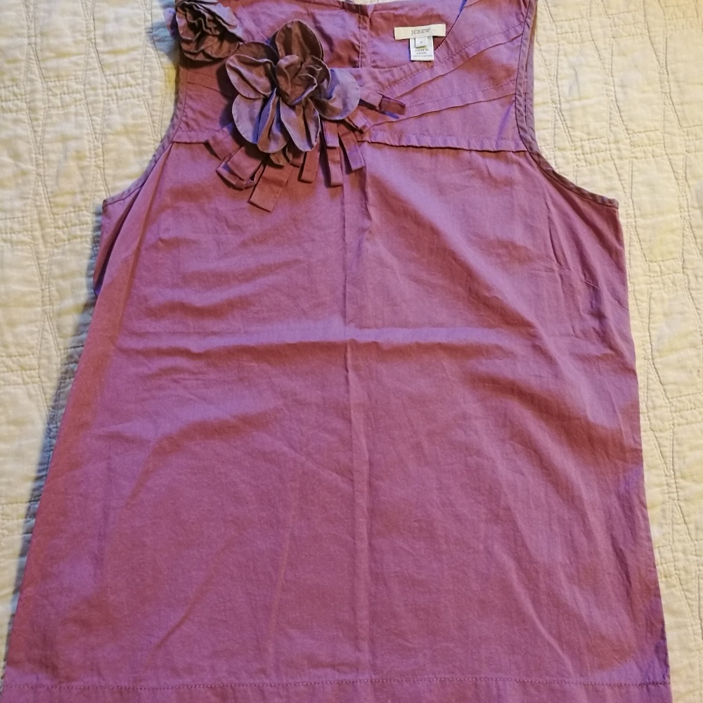J.CREW Purple floral Top Sz 0